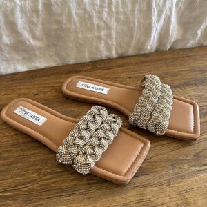 Steve Madden Rhinestone Slides